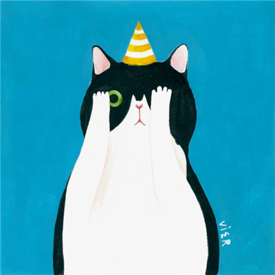 呆萌的小动物卡通头像手绘头像 别喜爱我你降不住我