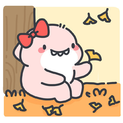 2024肥肥鲨秋天专属头像超级呆萌萌 糖炒栗子和枫叶是秋天的出生证明