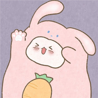 呆萌头套卡通闺蜜头像 一起呆萌到老吧