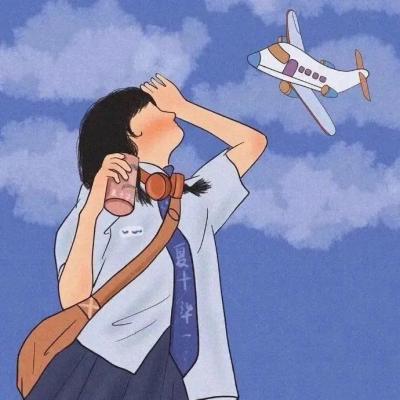 呆萌卡通情头超级呆萌 总要和喜爱的人去看山海