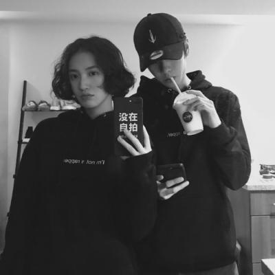 情侣头像黑白威猛一对 情侣头像双人时尚范