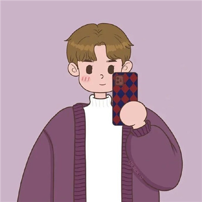 超甜超有感的卡通情头 你是年少的欢喜反过来念也是你 