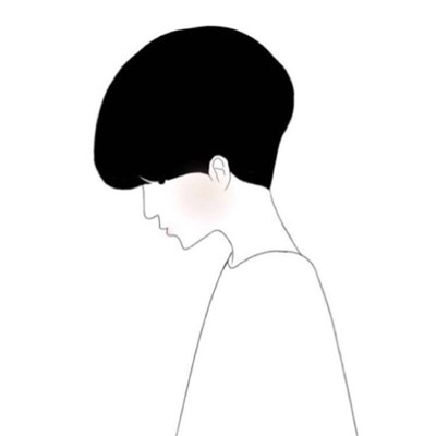 素描手绘简单个性头像大全 我狂了一辈子死在感情二字