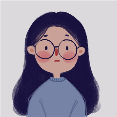 呆萌卡通小女生姐妹头像 一个小呆萌长成了大呆萌