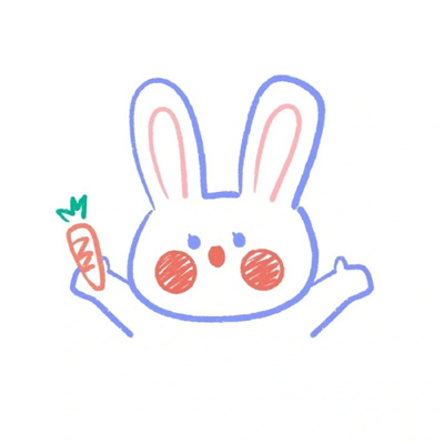 超超呆萌涂鸦风萌头像 你不要淋到雨啦不然你会呆萌到发芽了