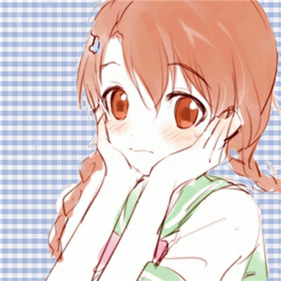 呆萌的动漫二次元女生头像 没有时间了所以我都不难过