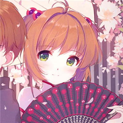 最新情头专用双人动漫 左顾右盼不自然的暗自喜爱