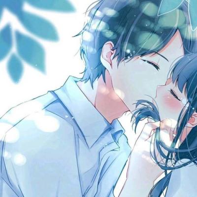 二次元动漫情侣头像一对超甜 我不但呆萌而且呆萌你啦