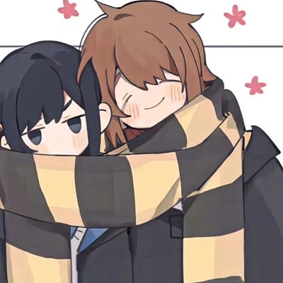 二次元卡通情头一对两张 今天的风一点也没法让人稳重