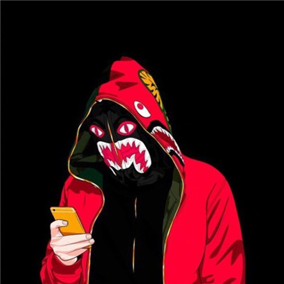 最潮男生动漫头像超酷欧美风 戴帽子不露脸男动漫头像