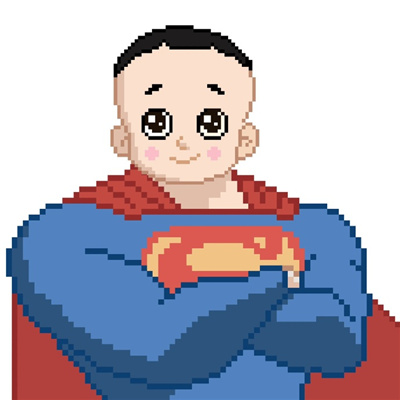 像素版超人动漫头像合集 别难过了美好的事物还有很多很多