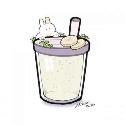 个性呆萌的漫画超级沙雕入秋第一杯奶茶都喝到了