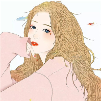 唯美小清新手绘女生头像 爱情从来都不是一个人的事情