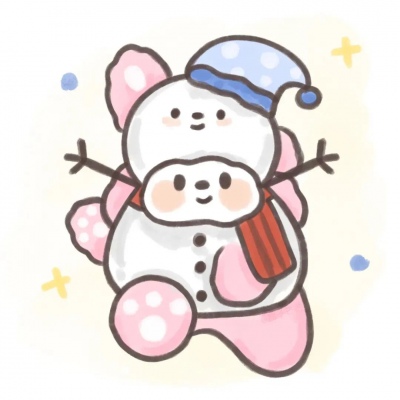 圣诞节呆萌的组团开黑卡通要是能在一起看雪就好了