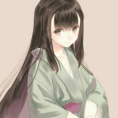 强迫症头像二次元女生古风头像 快乐是自己的没人可以借