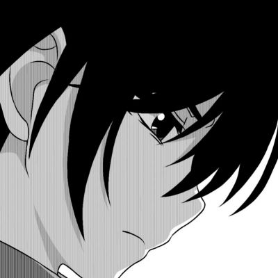 帅气也很有个性的男生黑白动漫主动是我对热爱东西表达的极限