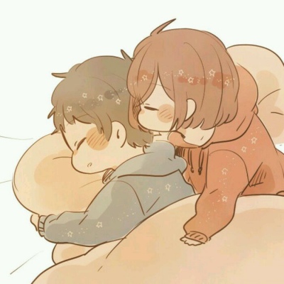 适合冬季的很温暖的卡通情侣知足且坚定柔和且上进