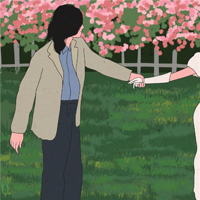 秀恩爱插画情头一对 和喜爱的人一起用的插画情头