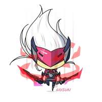 经典版英雄联盟版人物萌图 等等我在想问题