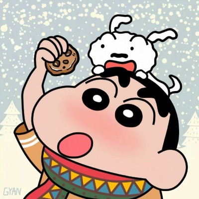 蜡笔小新圣诞头像呆萌大全 好看的圣诞节卡通头像