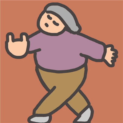 过年喜庆卡通插画情侣故事荒凉相识一场各自散场吧