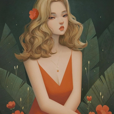 微信头像女生简单大方手绘风度 人生每少一次后悔才会多一份顺遂