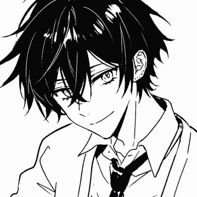 好看的动漫头像男生黑白系列 在不喜爱你的人那里去看清世界