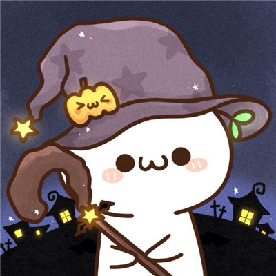 万圣节卡通超级萌的呆萌请大家准备好糖果不给糖就捣蛋喔