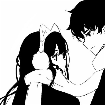 好看的黑白配情头合集 黑白情头一男一女高冷威猛