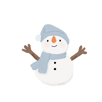 冬季卡通头像呆萌合集 转眼间夏天的故事在冬天结成了冰